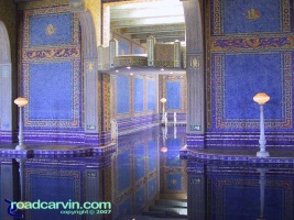 Hearst Castle - Indoor Pool: The indoor pool at Hearst Castle is unbelievable.  I wonder how much gold it took to make the tiles.